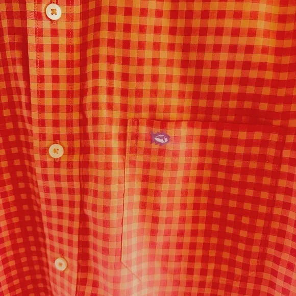 Southern Tide. Turnberry Plaid Intercoastal Long Sleeve Sport Shirt - Picture 2 of 3